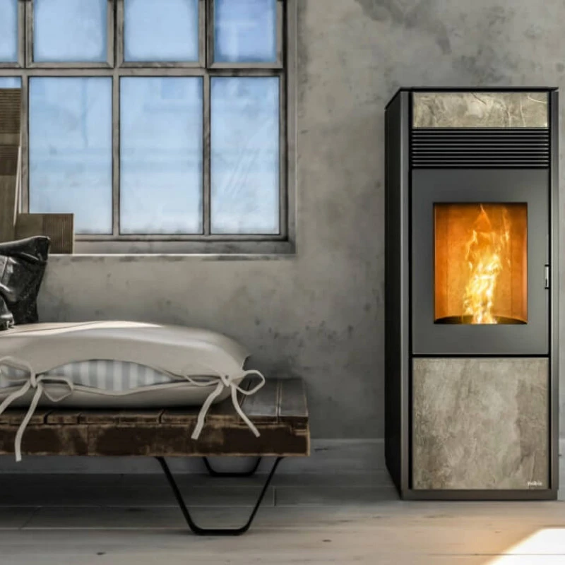 Суха пелетна камина Nobis Fire A10 PLUS QUADRA - 10kW