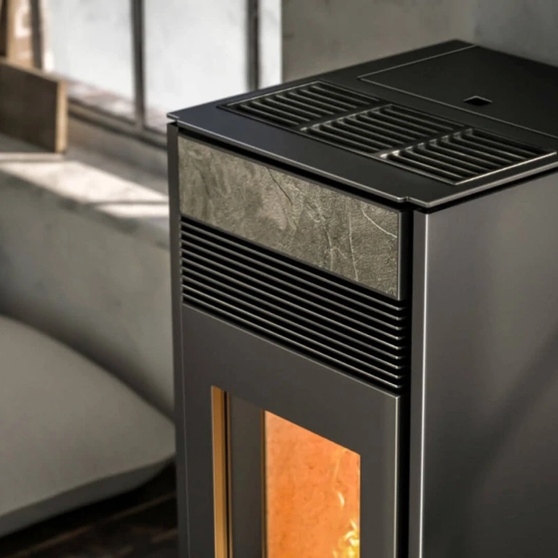 Суха пелетна камина Nobis Fire A10 PLUS QUADRA - 10kW - Image 3