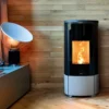 Суха пелетна камина Nobis Fire A8 ROUND - 10kW