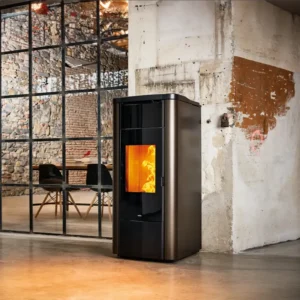 Камина на пелети с водна риза Nobis Fire H20 Steel - 22kW